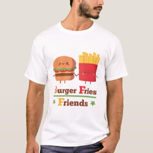 Camiseta Frio e Burger Bonitos Amigos BFF Engraçado