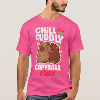 Camiseta Frio E Fofinho Capybara Crew Cute Capybara Owner