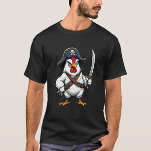 Camiseta Frisango de Galinha Pirata Fantasia Divertida de H