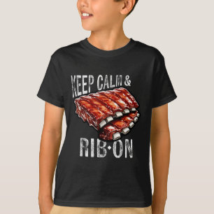 Camiseta Frisas Sobressalentes, Manter Calmo E Costela Na R