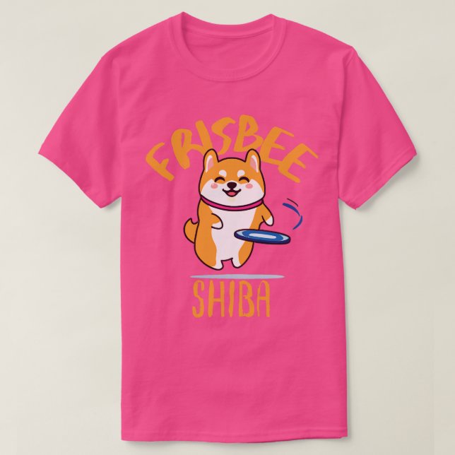 Camiseta Frisbe Shiba Cute Kawaii Shiba Inu Ultimate Frisbe (Frente do Design)