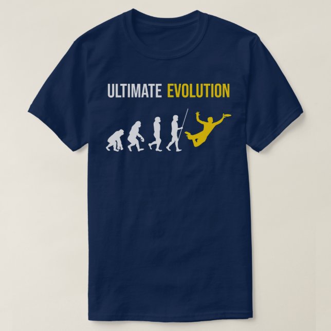 Camiseta Frisbee de Evolução Final (Frente do Design)