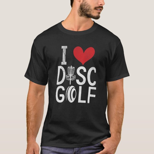 Camiseta Frisbee Golf I Love Disk Golf (Frente)