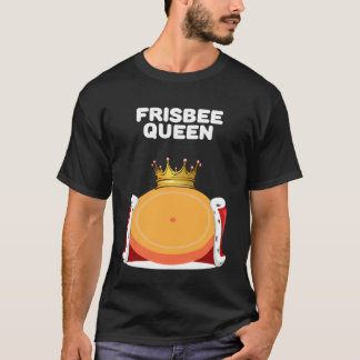 Camiseta Frisbee Queen Girls Frisbee Mulheres Frisbee Frisb