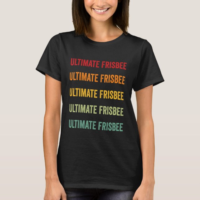 Camiseta Frisbee Ultimate Frisbee Hobbyist Rainbo (Frente)