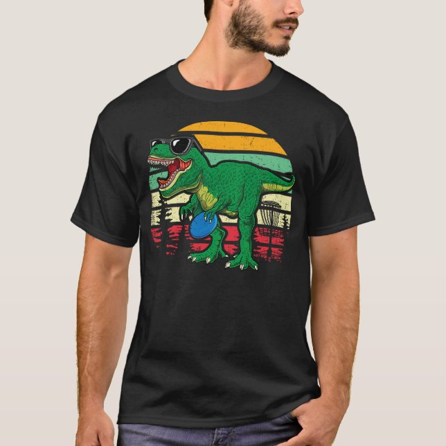 Camiseta Frisbees Dino Cute T Rex Dinosaur Kids Boys Disc G (Frente)