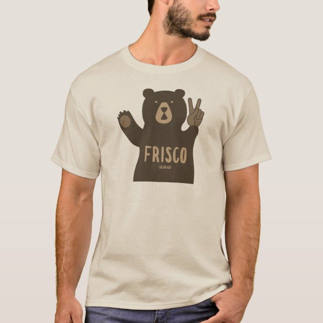 Camiseta Frisco Colorado Peace Bear (Frente)
