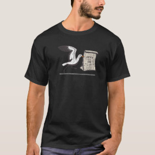 Camiseta Frisco, NC Férias de Verão Gaivota Almoço Pr