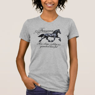 Camiseta Frísia svart skjønhetshingst, gammel mirakel