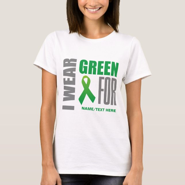 Camiseta Friso de consciência verde (Frente)