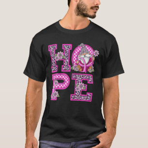 Camiseta Friso Gnome Leopard Esperança Cancer Sensibilizaçã
