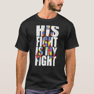 Camiseta Friso Quebra-cabeça Autismo Sua Luta É Minha Luta
