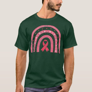 Camiseta Friso Rosa-Arco-Íris Rosa, Consciência do Cancer