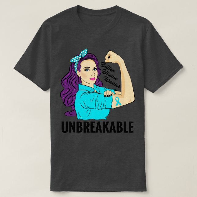 Camiseta Friso Teal de Fita de Sensibilização para a Doença (Frente do Design)