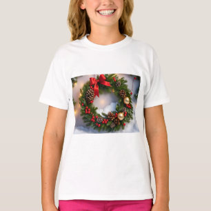 Camiseta Friso Vermelho da Fita de Pinhal Natal