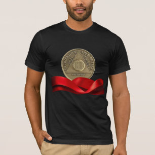 Camiseta Friso Vermelho de Moedas do Aniversário 3 Anos