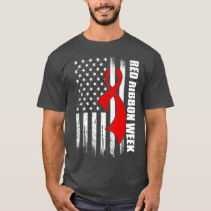 Camiseta Friso Vermelho Semana Americana Bandeira Vintage D