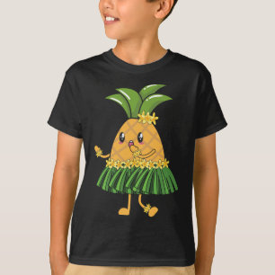 Camiseta Frita Tropical de Abacaxi Alô, Férias de Verão