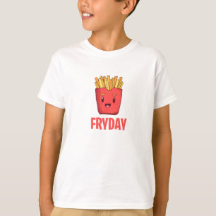 Camiseta Fritada engraçada TGIF do francês do fast food de