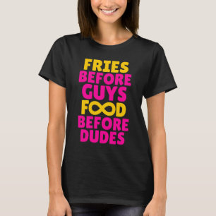 Camiseta Fritadas antes da comida das caras antes do T da