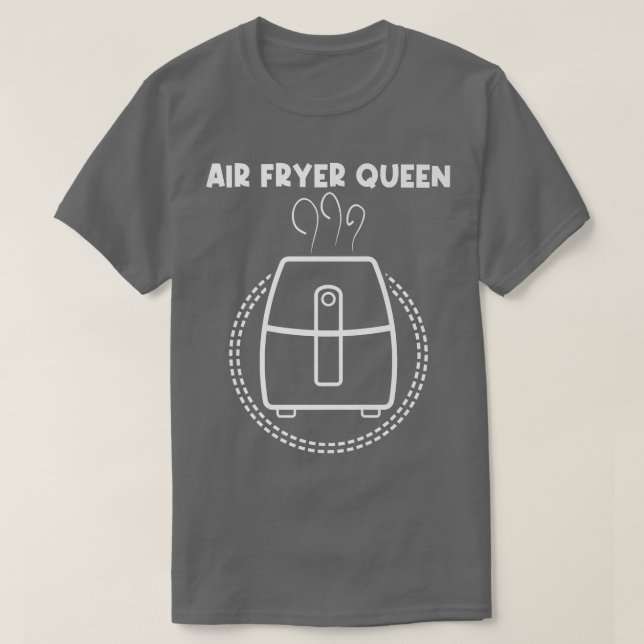 Camiseta fritadeira de ar doce para mulheres frigideira de  (Frente do Design)