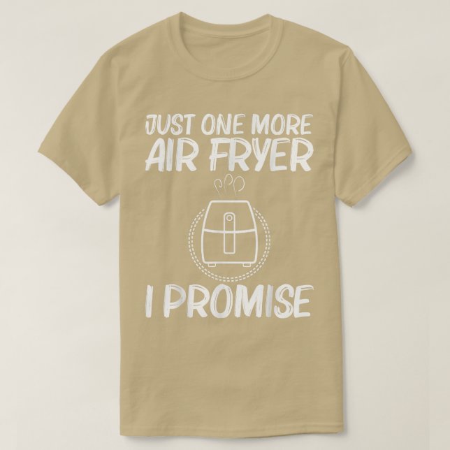 Camiseta fritadeira de ar fofo para homens, fritadeira de a (Frente do Design)