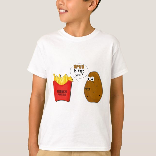 Camiseta Fritas de batata é você? (Frente)