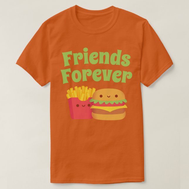 Camiseta Fritas e Amigos Burgueiros para sempre (Frente do Design)