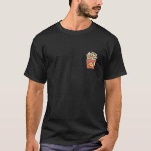 Camiseta Fritas Francesas Desenhadas À Mão Batatas Comida R