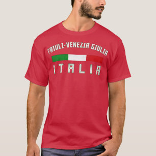 Camiseta Friuli Venezia Giulia Itália Região Tipografia Des
