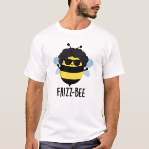 Camiseta Frizz-Bee Engraçado Afro Bee Pun
