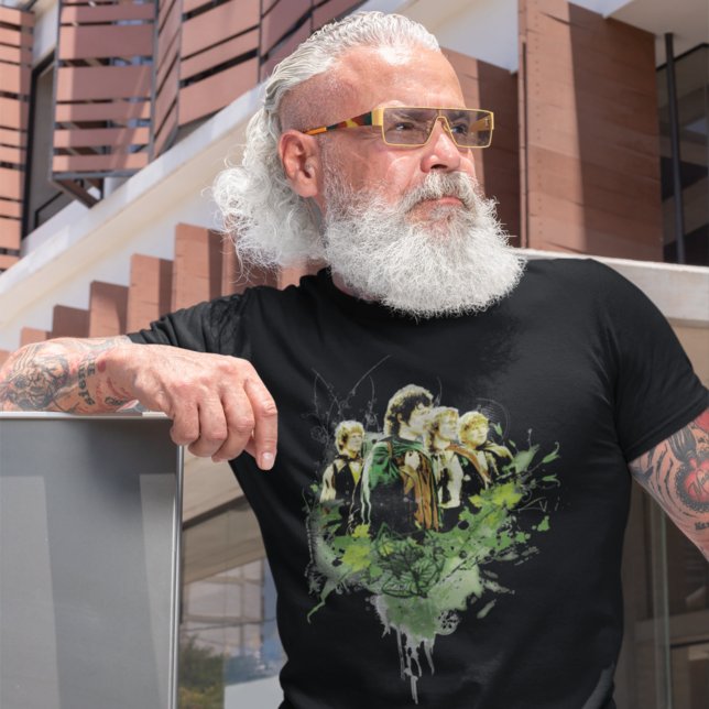 Camiseta FRODO™ com colagem vetorial de Hobbits (Criador carregado)