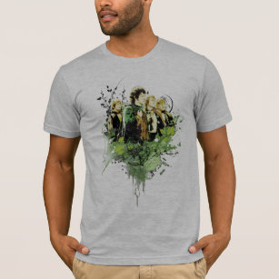 Camiseta FRODO™ with Hobbits Vector Collage