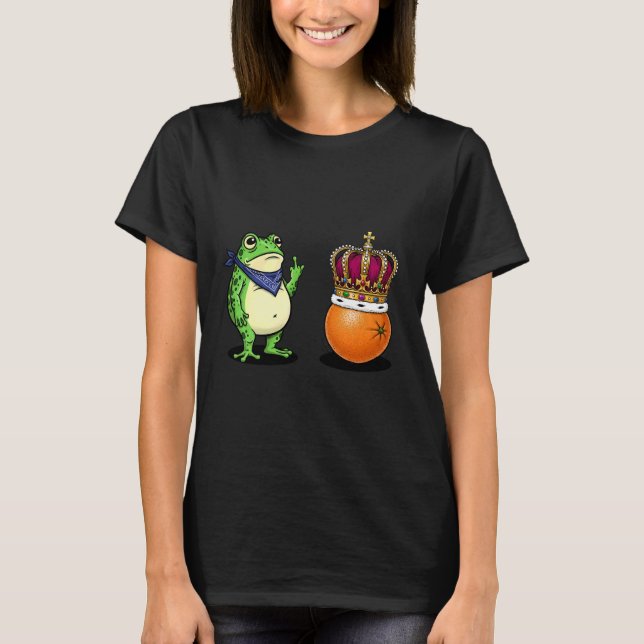 Camiseta Frog Activist Resist No Orange Kings in Portland F (Frente)