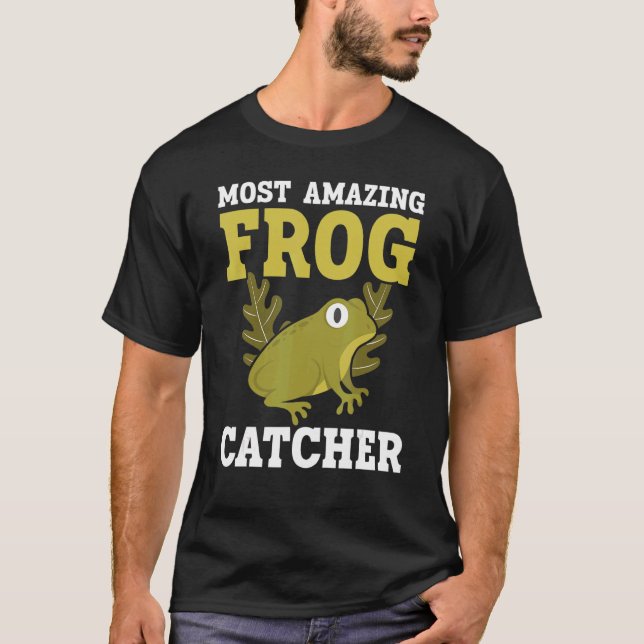 Camiseta Frog Catcher Froggy Toad Tadpole Amphibian Herpeto (Frente)