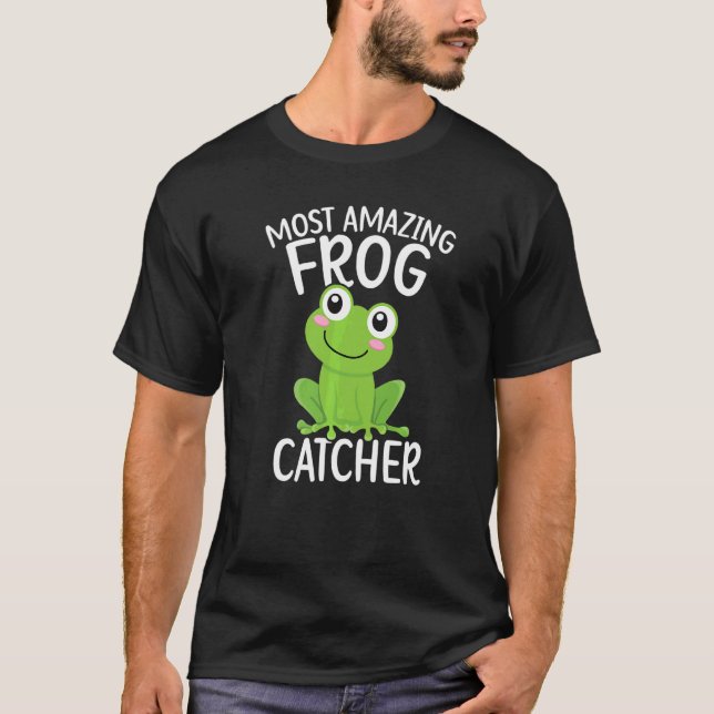 Camiseta Frog Catcher Froggy Toad Tadpole Amphibian Herpeto (Frente)
