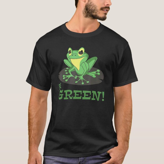 Camiseta Frog  Conservation  Environmental Protection  Be G (Frente)