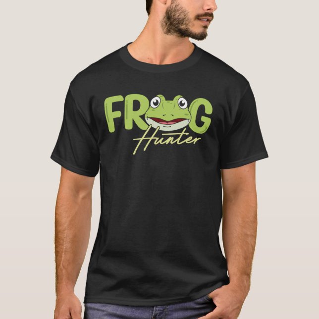 Camiseta Frog Hunter Amphibian Frog Catcher Tadpole Toad (Frente)