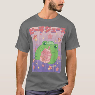 Camiseta Frog Japanese Kawaii Strawberry Milk Japan Mushroo