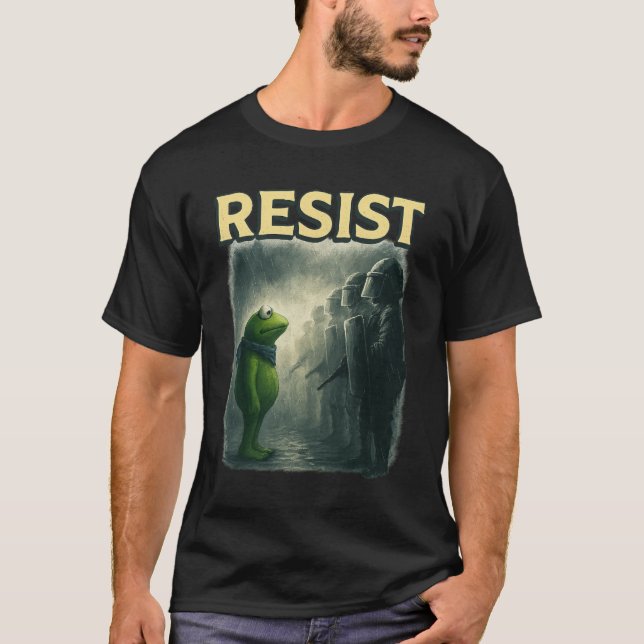 Camiseta Frog Resist Portland Frog Protest T-Shirt  (Frente)