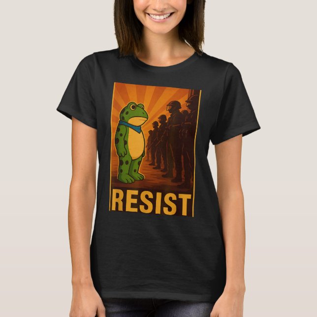 Camiseta Frog Resist Rtland Frog Protest - Rtland Frog Acti (Frente)