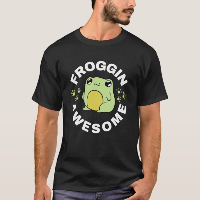 Camiseta Froggin Sapo Incrível Pegando Anfíbio (Frente)