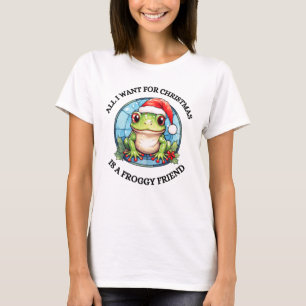 Camiseta Froggy de Natal