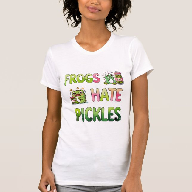 Camiseta Frogs Hate Pickles (Frente)