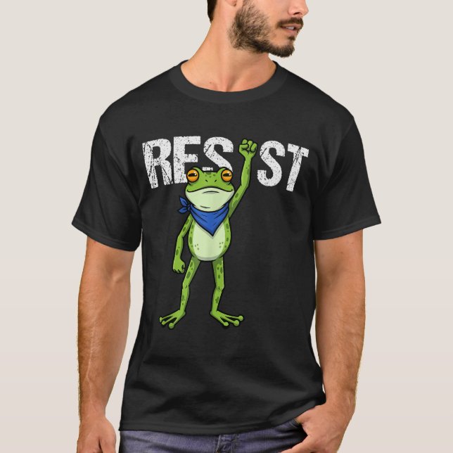 Camiseta Frogs Resist - Rtland Frog Protest Funny  (Frente)