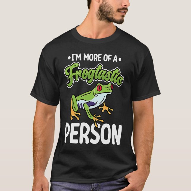 Camiseta Frogtastic Person Red Eyed Tree Frog (Frente)