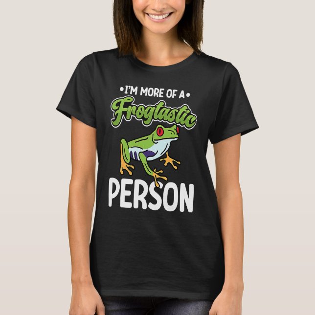 Camiseta Frogtastic Person Red Eyed Tree Frog (Frente)