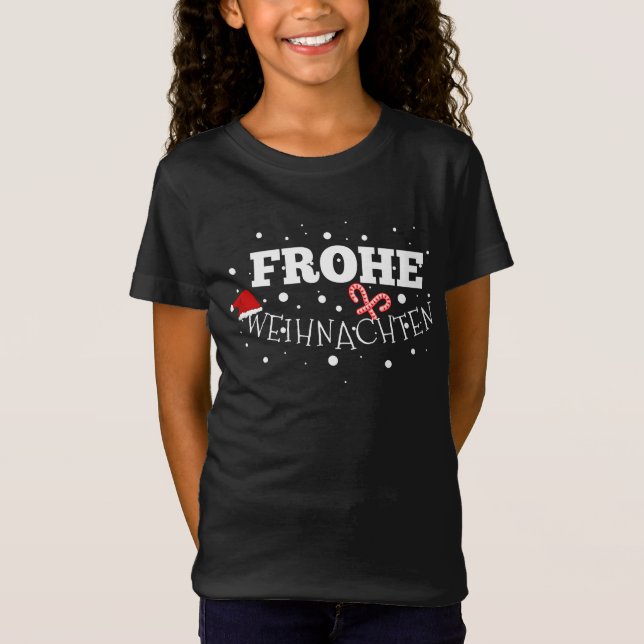 Camiseta Frohe Weihnachten (Frente)