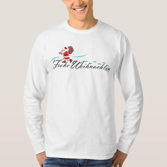 Camiseta Frohe Weihnachten (Frente)