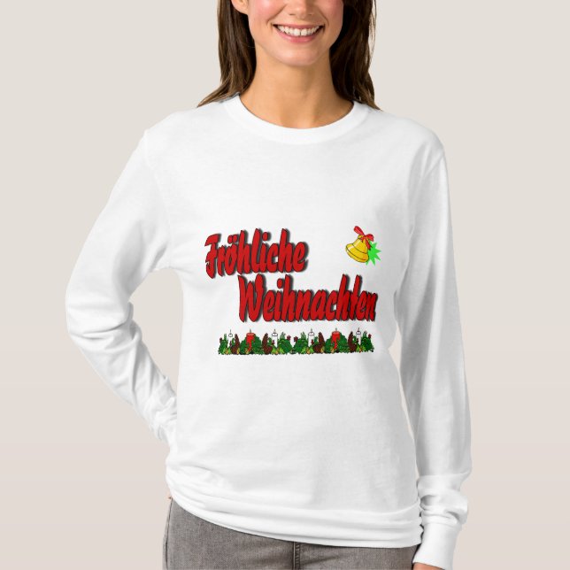 Camiseta Fröhliche Weihnachten (Frente)